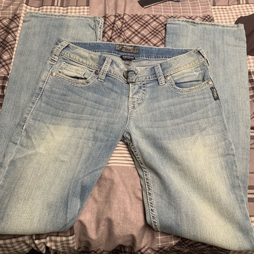 Silver jeans